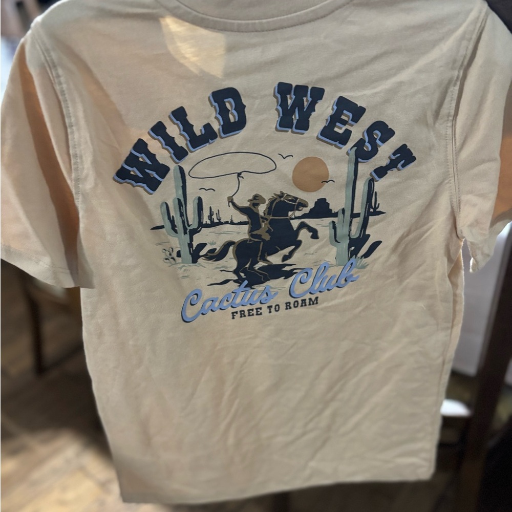 Wild West Kids T-Shirt - Cream